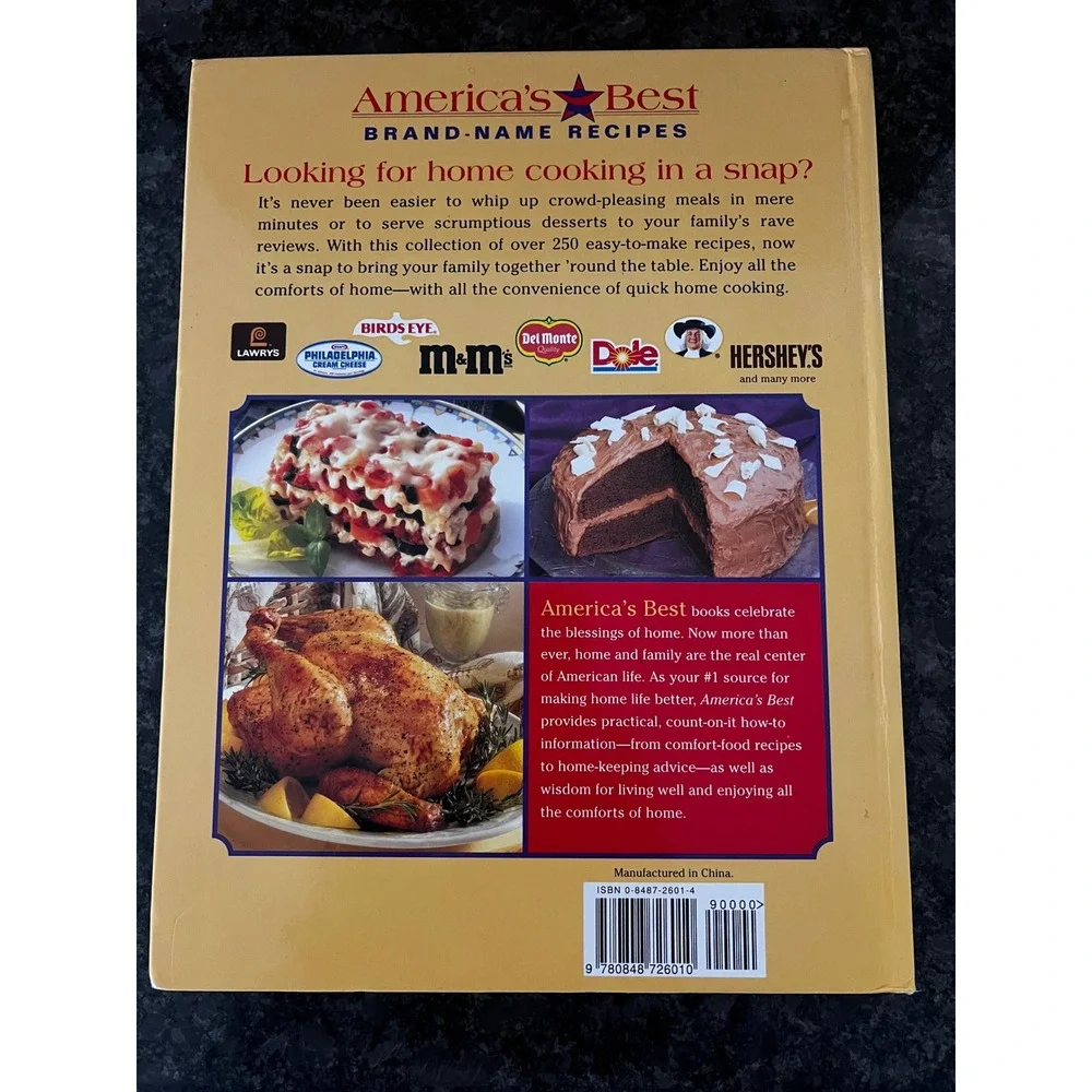 America's Best Homestyle Cooking Made‎ Easy Brand Name Recipes Cookbook 1997